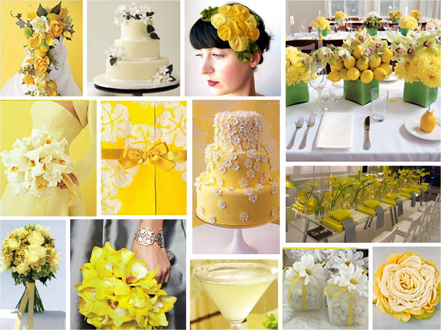Yellow and Green wedding decorations